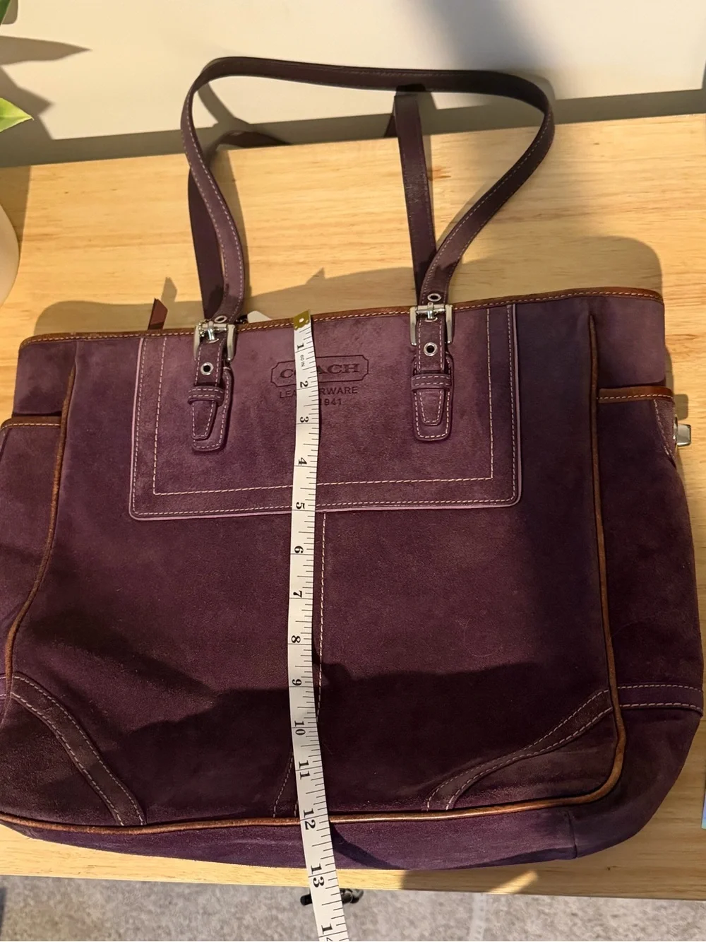 Coach spacious plum